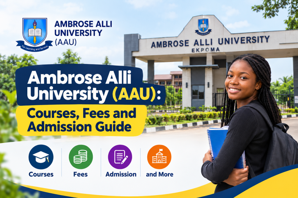 Learn about Ambrose Alli University (AAU), Ekpoma, including courses, admission requirements, cut-off marks, school fees, application procedures and official links.