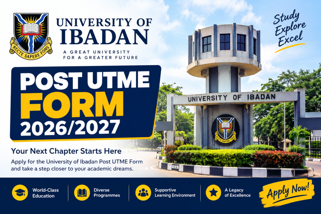 University of Ibadan Post UTME 2026_2027